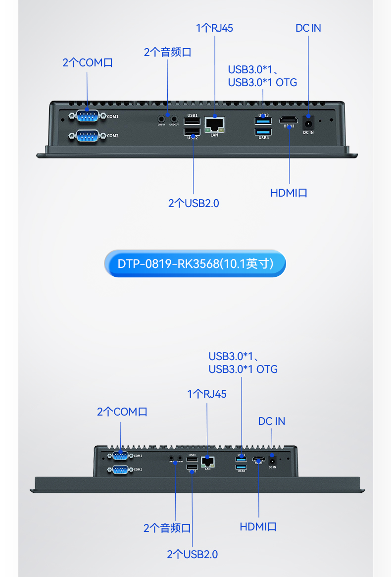 無風(fēng)扇工業(yè)平板電腦,寬溫運行IP65防護(hù),DTP-0819-RK3568.jpg