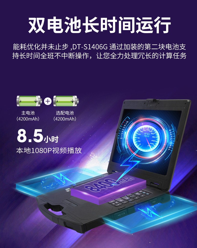 酷睿6代14英寸半加固三防筆記本,工業級計算機電腦,DT-S1406G.jpg