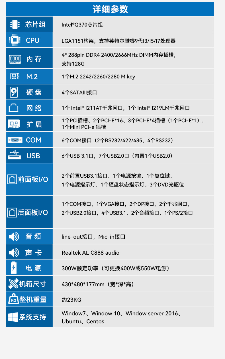 酷睿9代4U工控機,機器視覺主機,冗余電源,DT-610L-ZQ370MAV2.jpg
