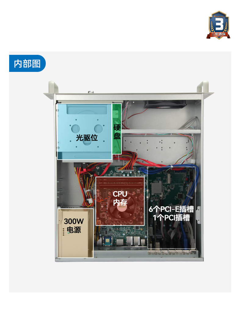 酷睿9代4U工控機,機器視覺主機,冗余電源,DT-610L-ZQ370MAV2.jpg