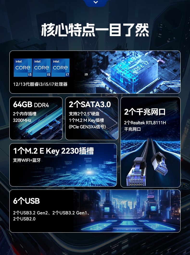 東田嵌入式工業(yè)電腦,無風(fēng)扇低功耗設(shè)計,自主移動機(jī)器人,DTB-3091-H610.jpg
